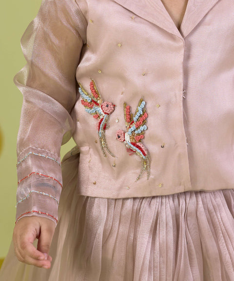 Pre-Order: IVORY BIRD SKIRT SET