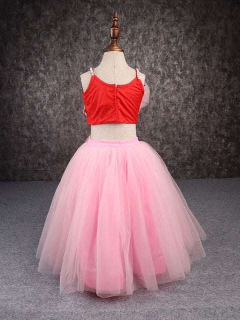 Pre-Order: Gorgeous Pink and Red Flower Lehenga