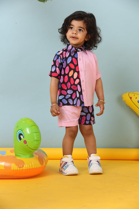 Pre-Order- Abstract Print Shirt/Short Set for Boys