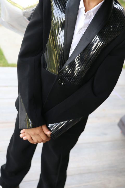 Pre-Order: Obsidian Shine Signature Black Blazer Set