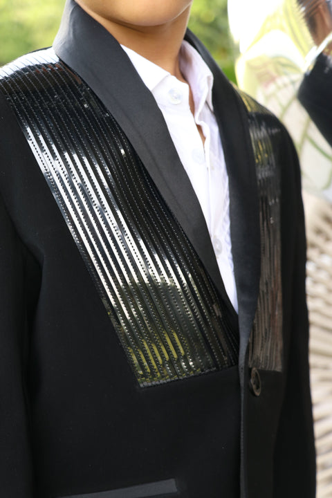 Pre-Order: Obsidian Shine Signature Black Blazer Set