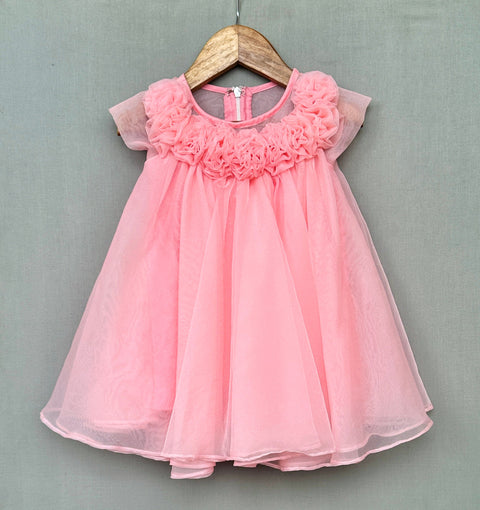 Pre-Order: Rosy Whirl A-Line Dress in Pink
