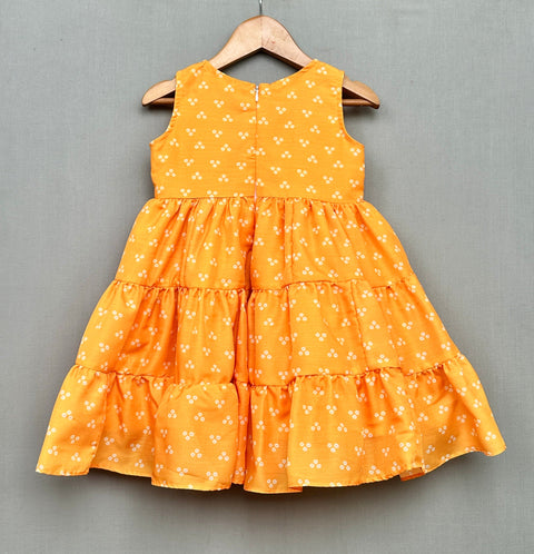 Pre-Order: Hand embroidered Yoke Dress with Tiers