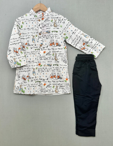 Pre-Order: Peter Rabbit Printed Kurta with Pant