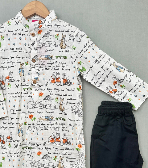 Pre-Order: Peter Rabbit Printed Kurta with Pant
