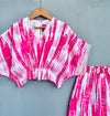 Pre-Order: Pink Abstract Print Co-ord Set