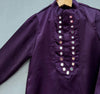 Pre-Order: Kurta Pyjama Set with mirror embroidery