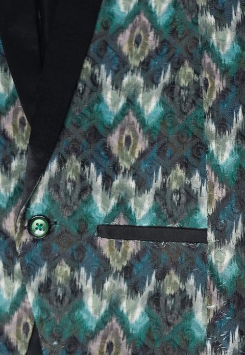 Pre-Order: Embroidery Styled Jacquard Blazer Only