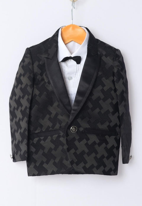 Pre-Order: Plus Signed Jacquard Blazer Only