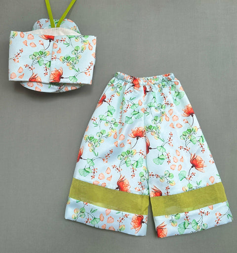 Pre-Order: Floral Print Co-ord Set with 3D Flower