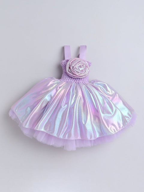 Pre-Order-Lavender Floral Shimmer Sleeveless Gown - Lavender