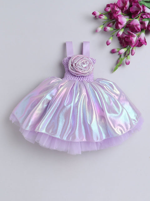 Pre-Order-Lavender Floral Shimmer Sleeveless Gown - Lavender