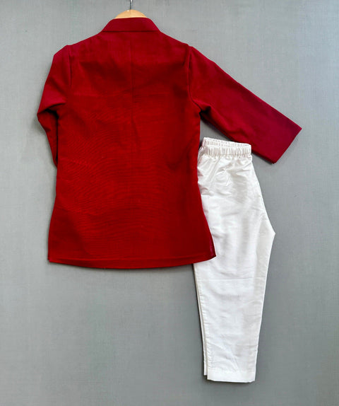 Pre-Order: Bandhni Printed Jacket Set with Pant