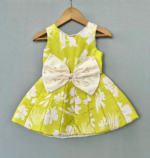 Pre-Order: Lime Blossom Umbrella Dress