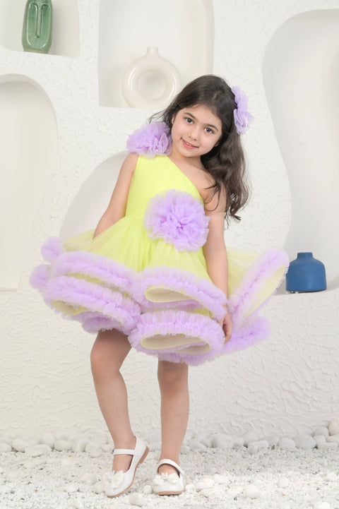 Pre-Order: Lime And Lavender Dress