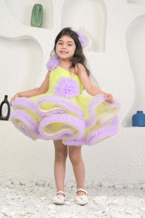 Pre-Order: Lime And Lavender Dress