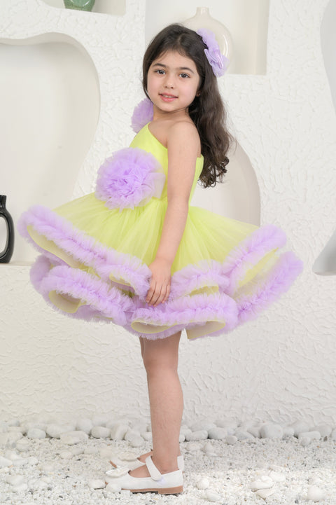 Pre-Order: Lime And Lavender Dress