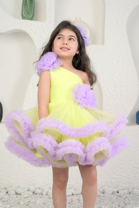 Pre-Order: Lime And Lavender Dress