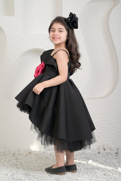 Pre-Order: Roseate Black High Low Dress