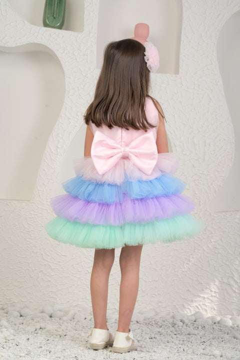 Pre-Order: Baby Pink Unicorn Colour Dress