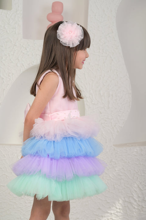 Pre-Order: Baby Pink Unicorn Colour Dress