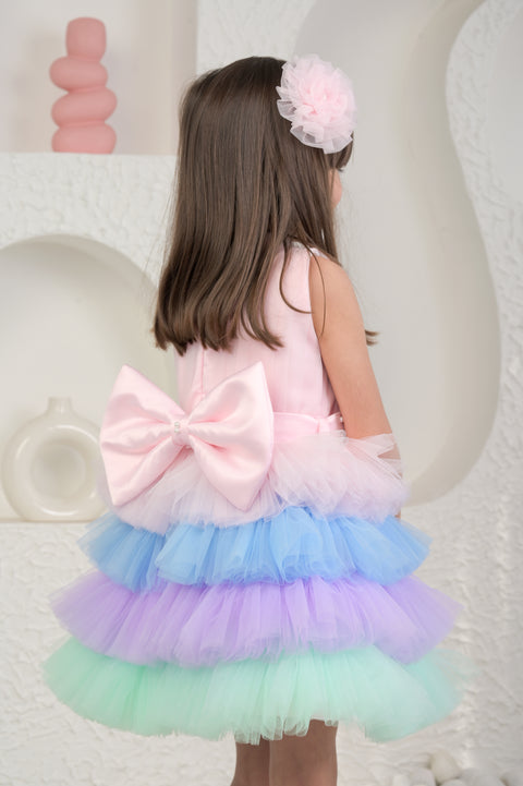 Pre-Order: Baby Pink Unicorn Colour Dress