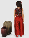 Pre-Order: Embellished with Sequence Top &pant -Maroon