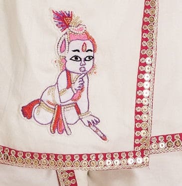 Pre-Order: White Krishna Dhoti Set