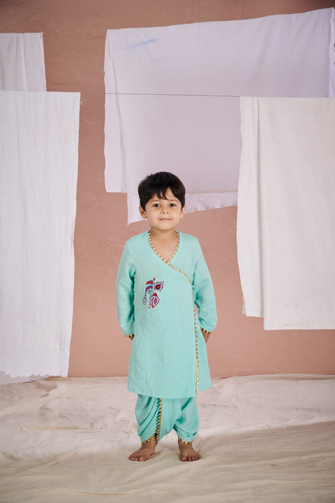 Pre-Order: Maroon Srinathji Kurta Set