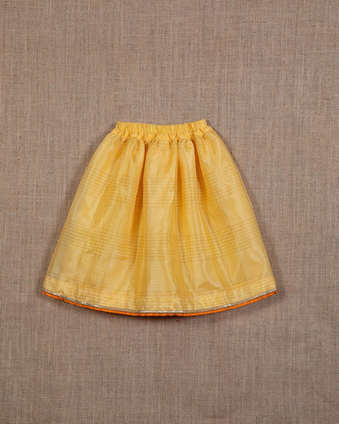 Pre-Order: Orange Gota Top with Lehenga