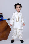 Pre-Order: Dhoon Set Boy Parachute Embroidery Kurta with Printed Dhoti