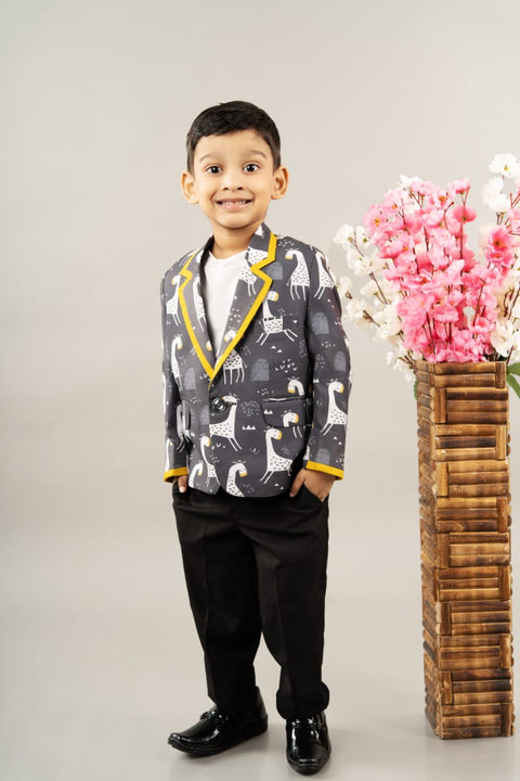 Pre-Order: Giraffe Printed Blazer
