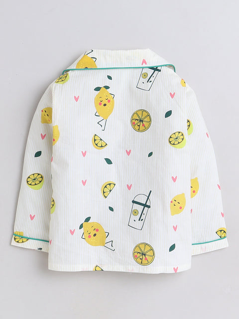 Pre-Order: Lemon Print Night Suit