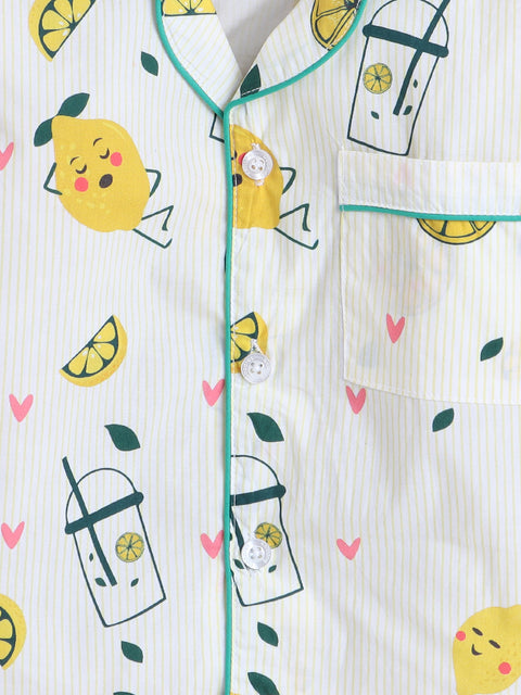 Pre-Order: Lemon Print Night Suit