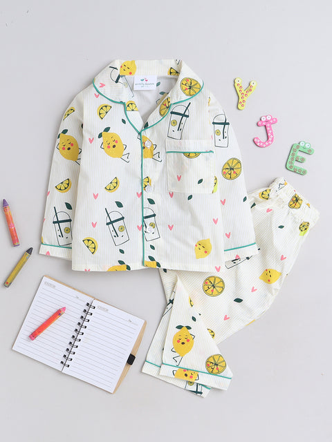 Pre-Order: Lemon Print Night Suit