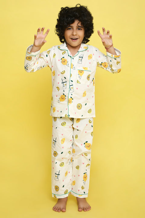 Pre-Order: Lemon Print Night Suit