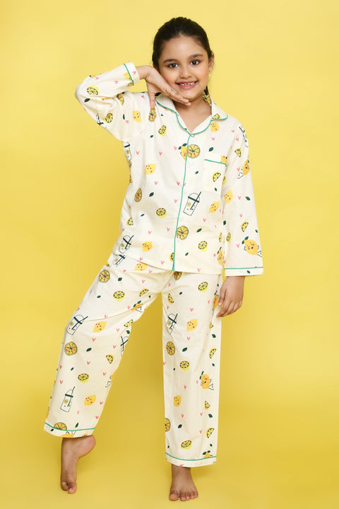 Pre-Order: Lemon Print Night Suit