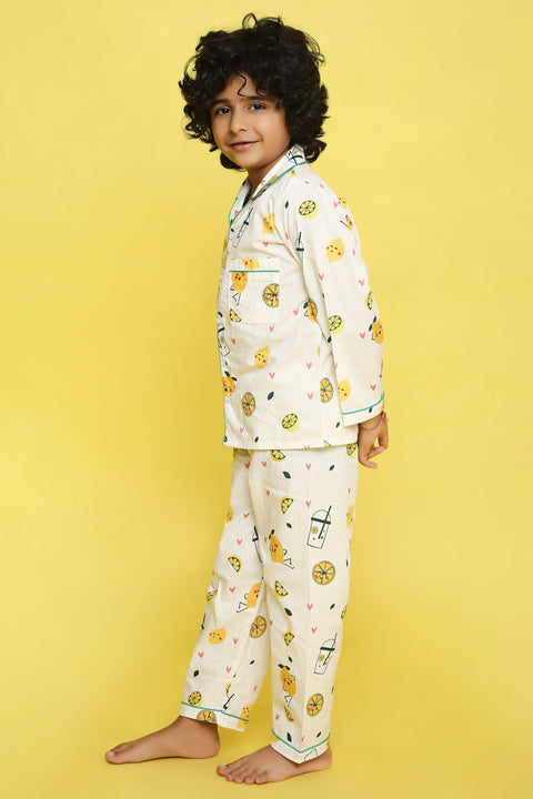 Pre-Order: Lemon Print Night Suit