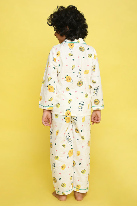 Pre-Order: Lemon Print Night Suit