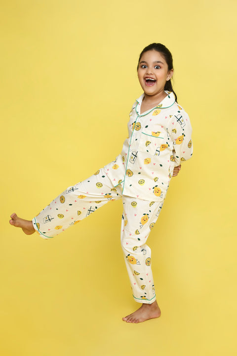 Pre-Order: Lemon Print Night Suit