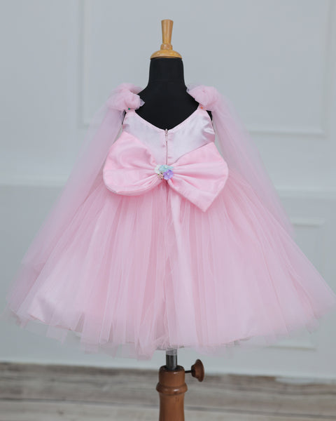 Pre-Order: Dreamy Floral Icy  Pink Princess Gown