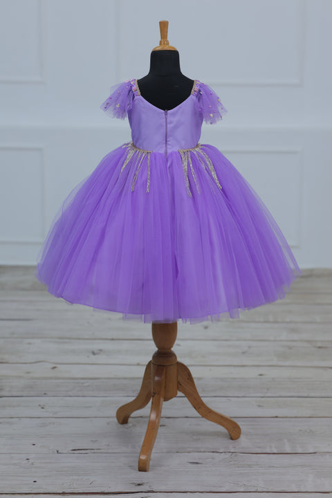 Pre-Order: Lavender Gown with Intricate Handworks