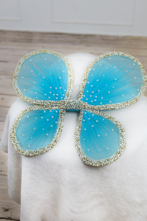 Pre-Order: Baby Blue & Sky Blue Theme Dress Highlighted With Handwork