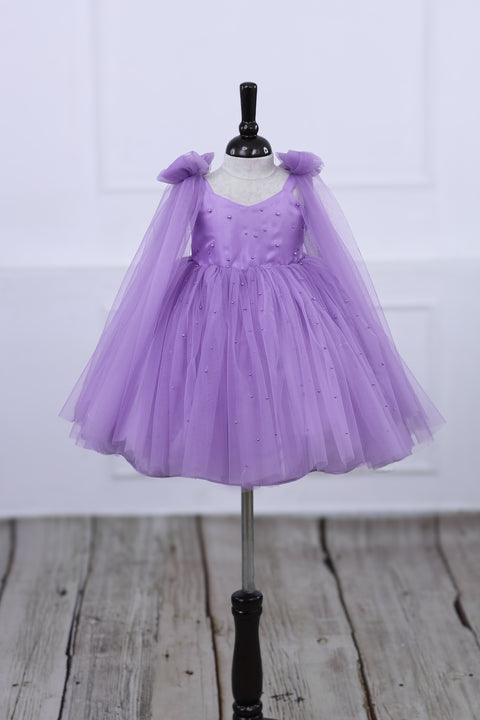 Pre-Order: Enchanting Frock featuring Rainbow and Teddy castle