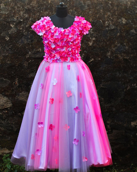 Pre-Order: Lavender and Pink Petal Gown
