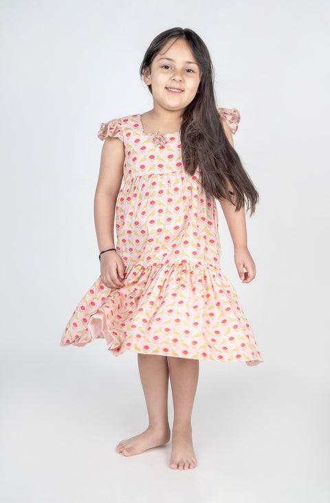 Pre-Order: Bird Printed Tier Dress