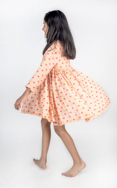 Pre-Order: Bird Printed Flare Dress