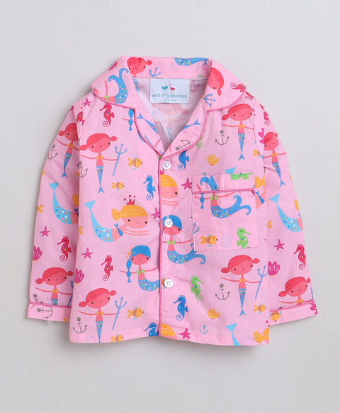 Pre-Order: Mermaid Print Night Suit