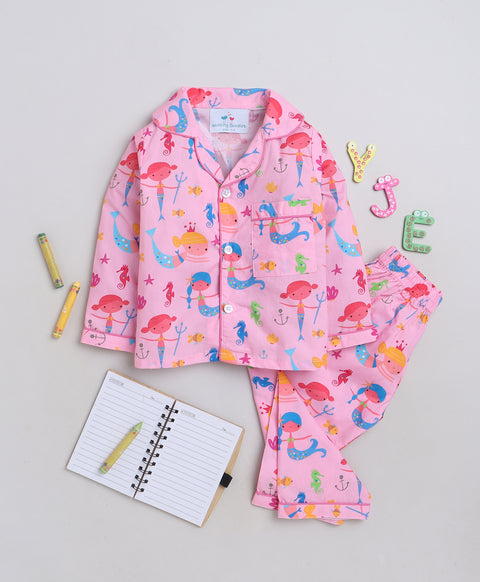 Pre-Order: Mermaid Print Night Suit