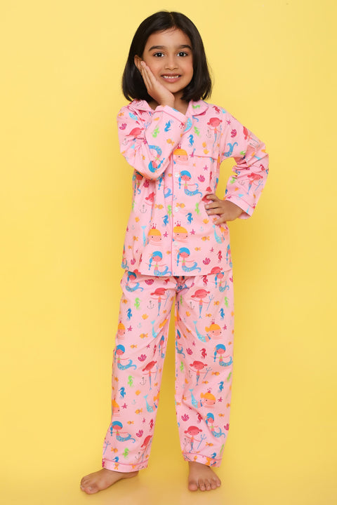 Pre-Order: Mermaid Print Night Suit